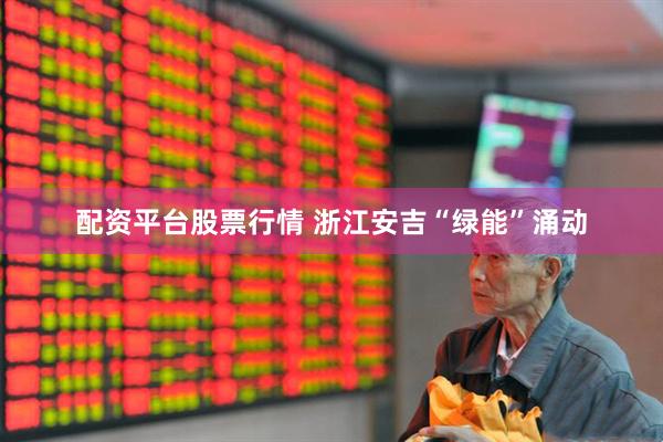 配资平台股票行情 浙江安吉“绿能”涌动